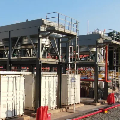 Impianto di liquefazione 3tph Mini LNG con compressore per gas di alimentazione Easy In funzione