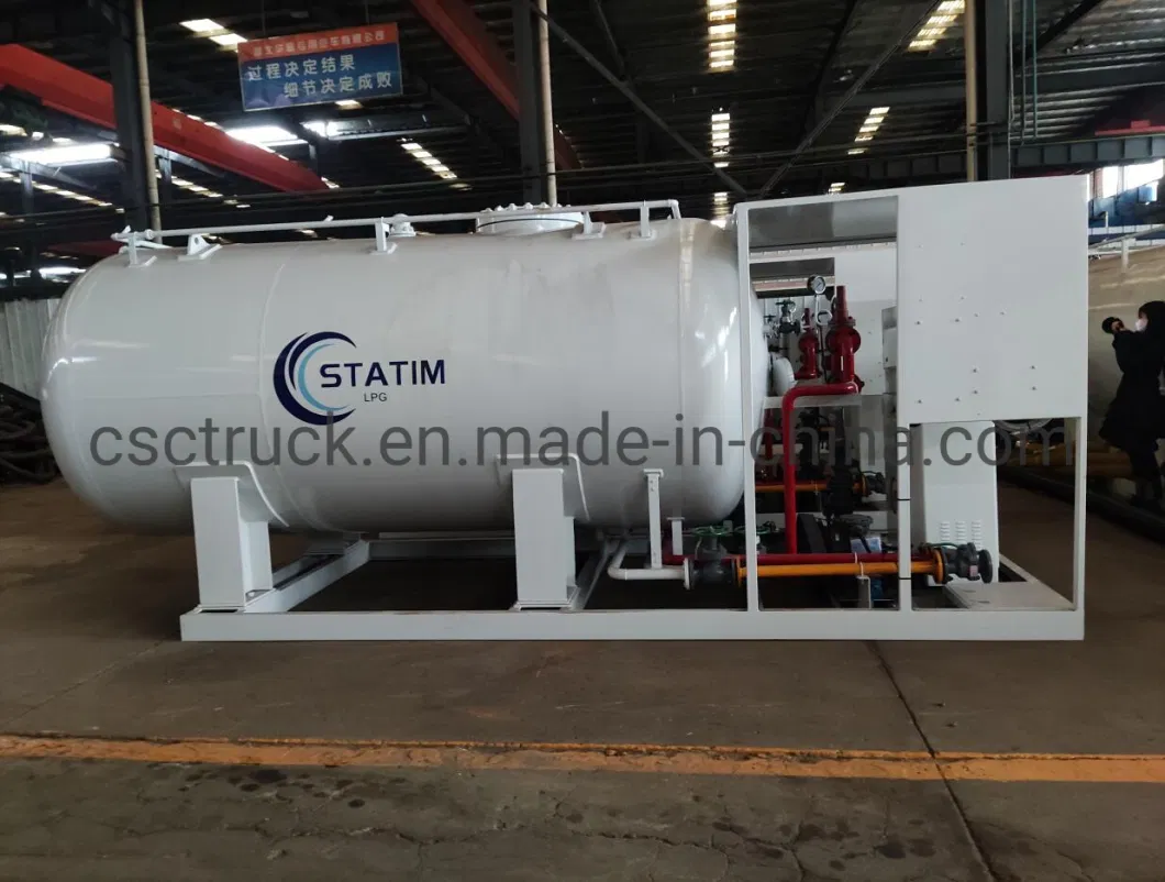 2.5 Tons LPG Gas Filling Station 5000L LPG Gastank Skid 5 Cbm LPG Skid Station