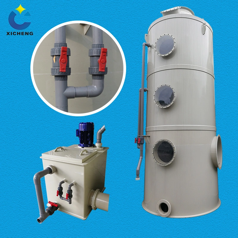 Acid Resistant Industrial Waste Gas Treatment Equipment Washing Tower