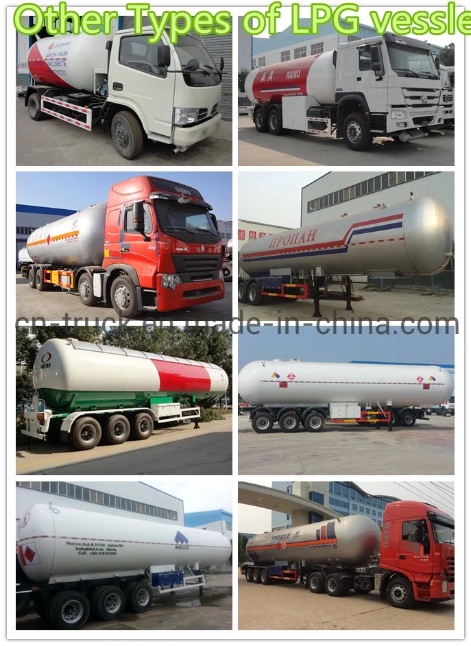 Good Price 8000gal 9000gal 10000gal LPG Tank Semi Trailer Gas Tank