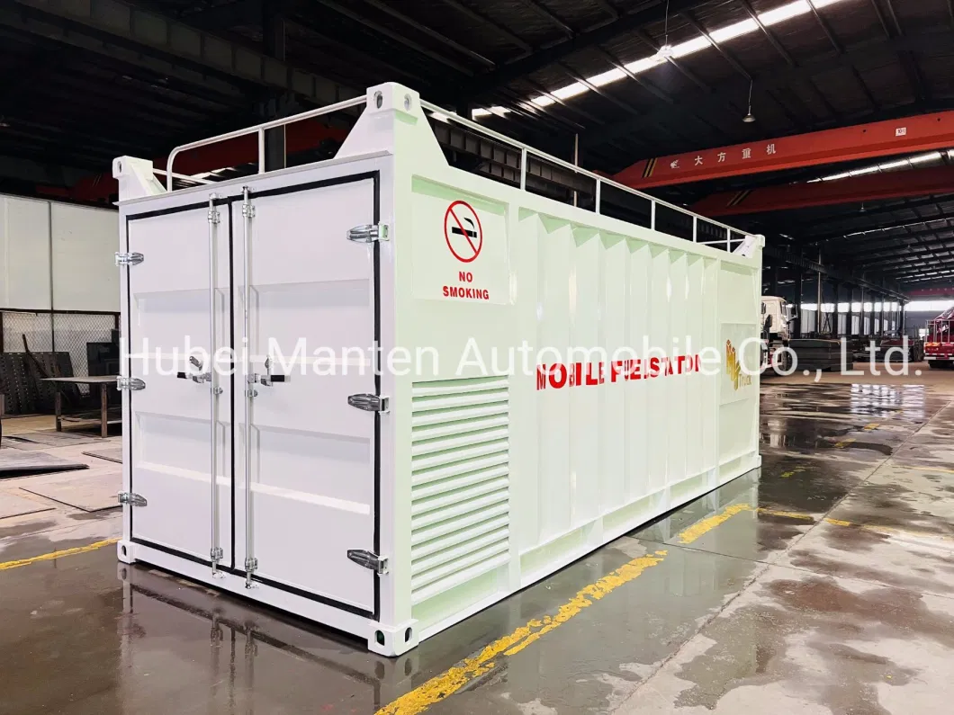 ISO Standard Mobile 20FT Container Fuel Station with dual Oil Dispenser