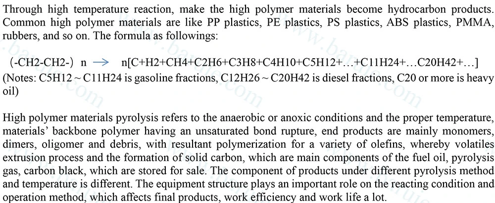 Automation Control Pyrolysis Machine Small Recycling Plant with Emission Purification