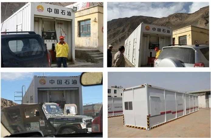 ISO Standard Mobile 20FT Container Fuel Station with dual Oil Dispenser