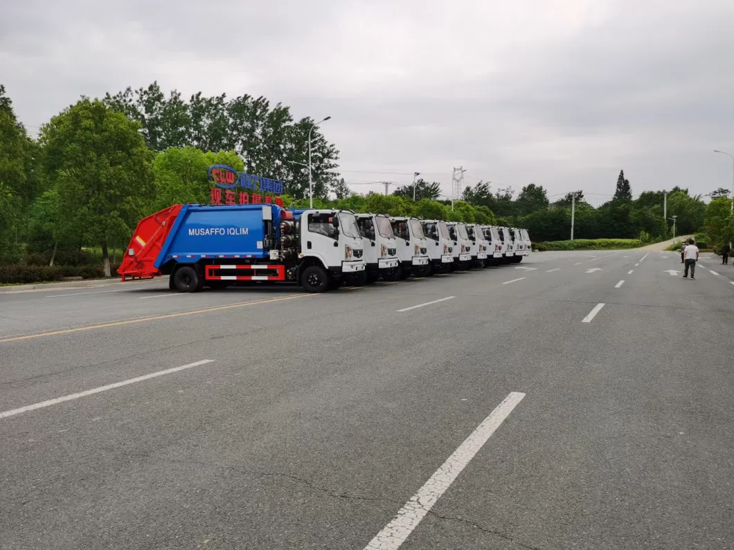 Natural Gas Compressed Garbage Truck Dongfeng 7cbm CNG Garbage Truckfactory Outlet