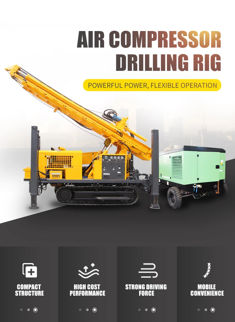 Portable Steel Crawler Water Well Drilling Equipment for Sale