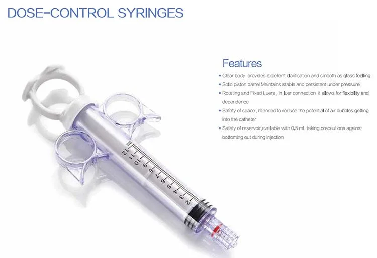 Wholesale Empty 60ml Wide Tip Control Multi Dose Plastic Syringe
