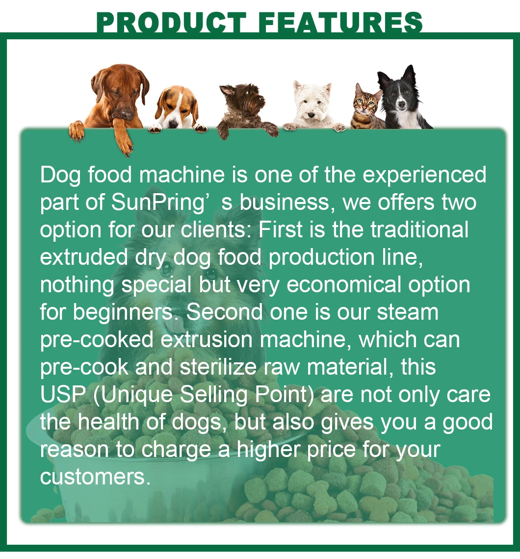 Super Quality Natural Dog Food Homemade Snacks Extruder + Special Machine Cat Feed Process Line Agent Wanted Snack Production Making Equipment