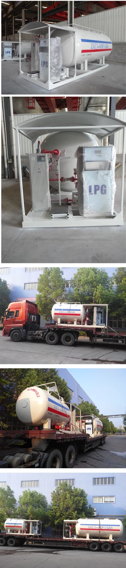 5mt 10, 000liters LPG Gas Cylinder Skid Filling Station Equipment 10m3 LPG Gas Storage Tanks for Nigeria Market