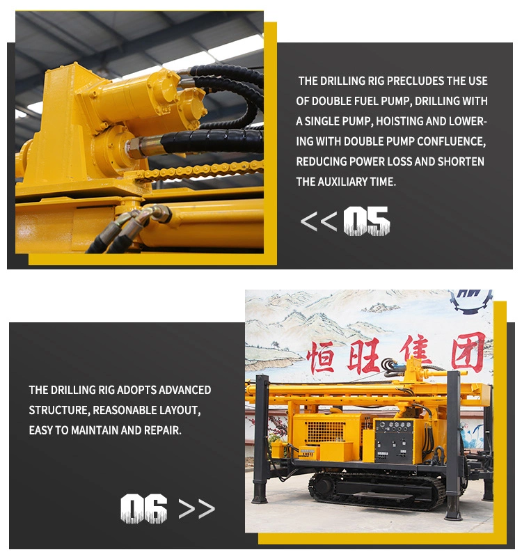 Portable Steel Crawler Water Well Drilling Equipment for Sale