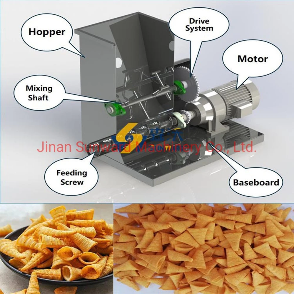 Automatic Fried Snack Food Processing Machines Line Equipment