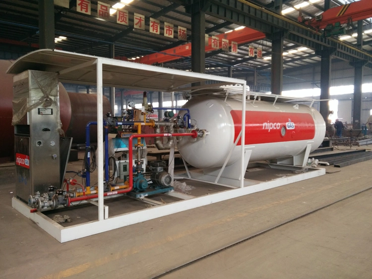 ASME 5tons LPG Cooking Gas Station 10m3 LPG Skid Station