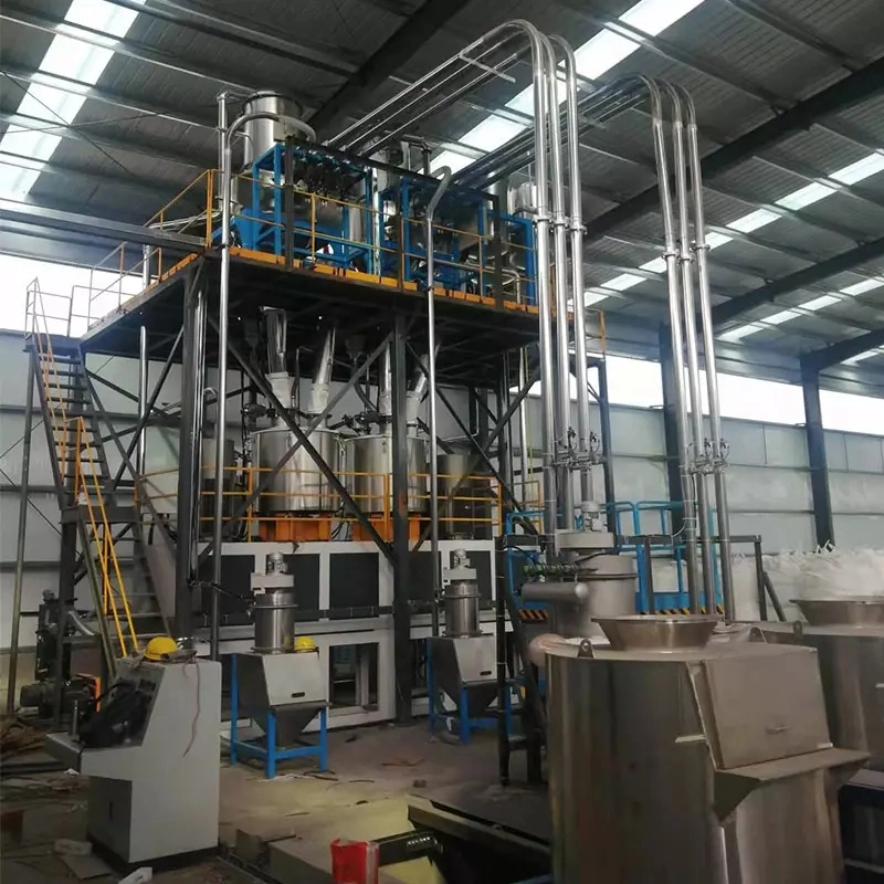 PVC Mixer Mixing Machine Plastic Machine Extruder Machine Plastic Industry Automatic Feeding Dosing Mixing Conveying System for Spc Floor Extruder Line