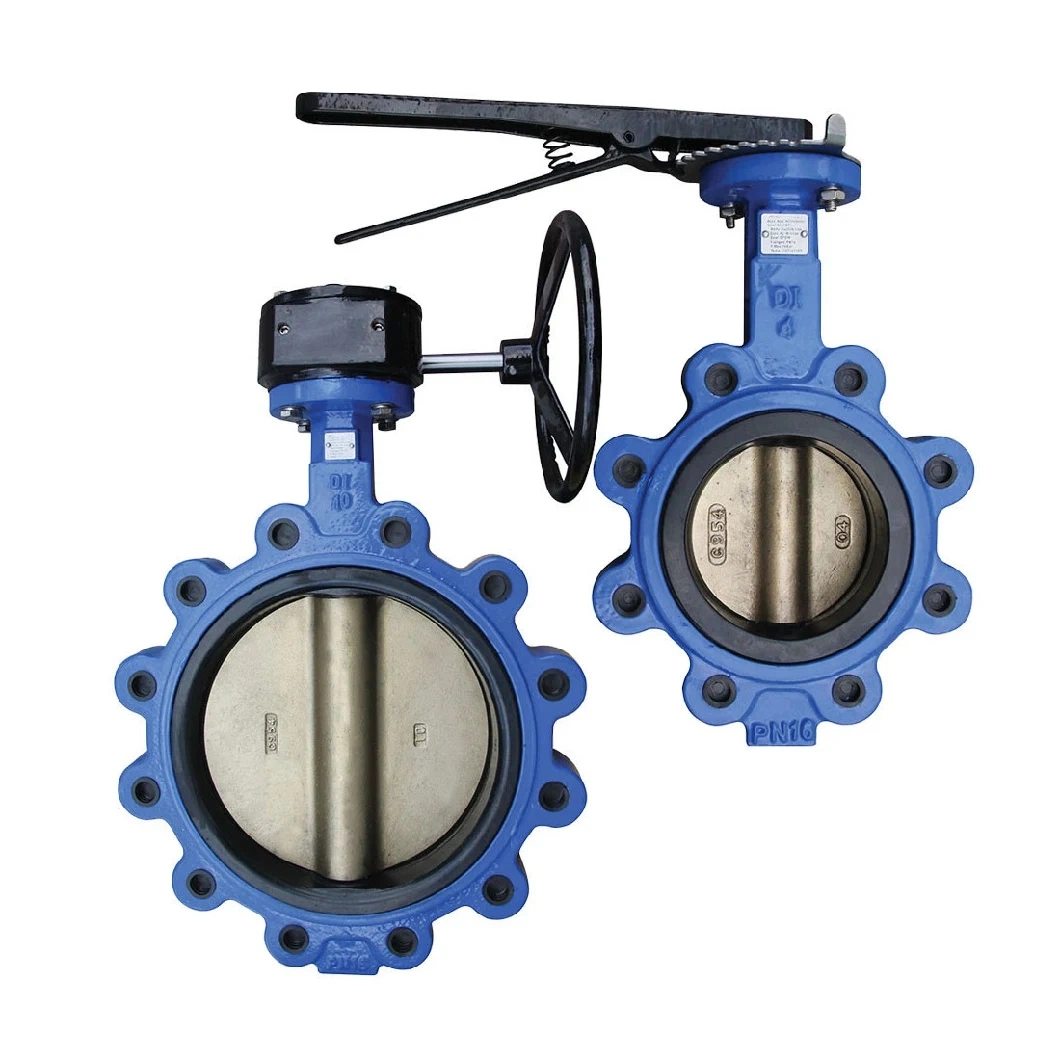 Carbon Steel Lug PTFE Gearbox B16.5 ASME 150 Butterfly Valve