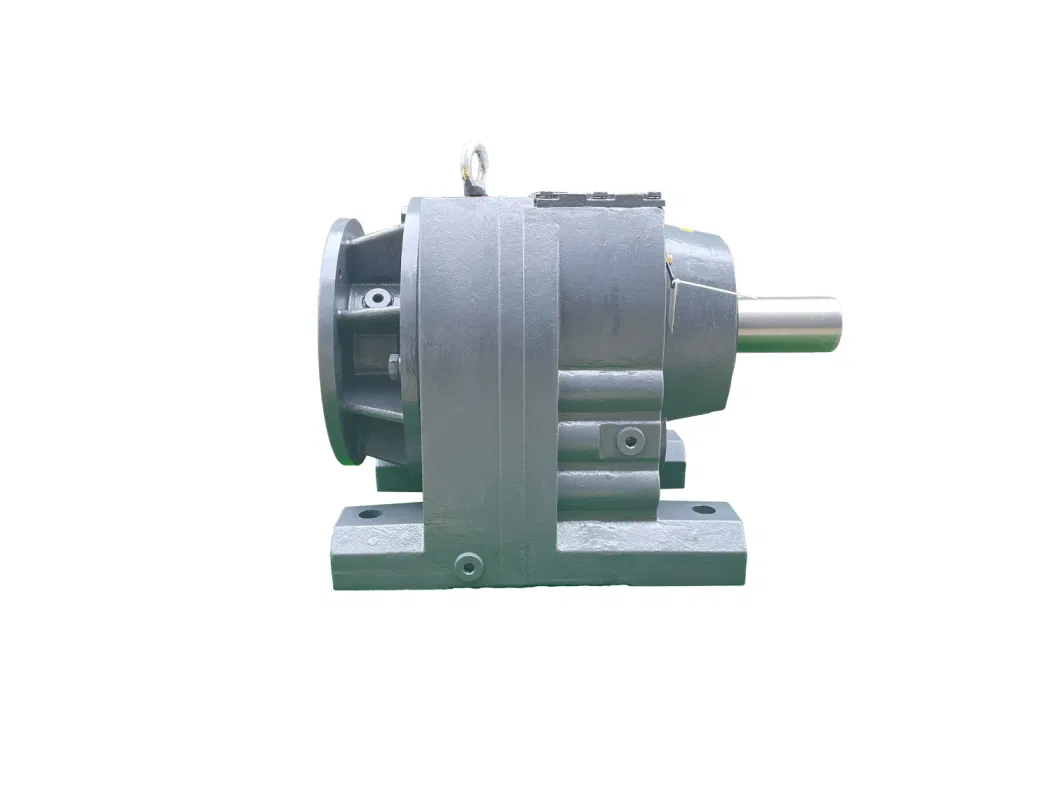 R Series Foot Mounted Coaxial Gearbox with Variable Frequency- Braking Motor with Flange Connection