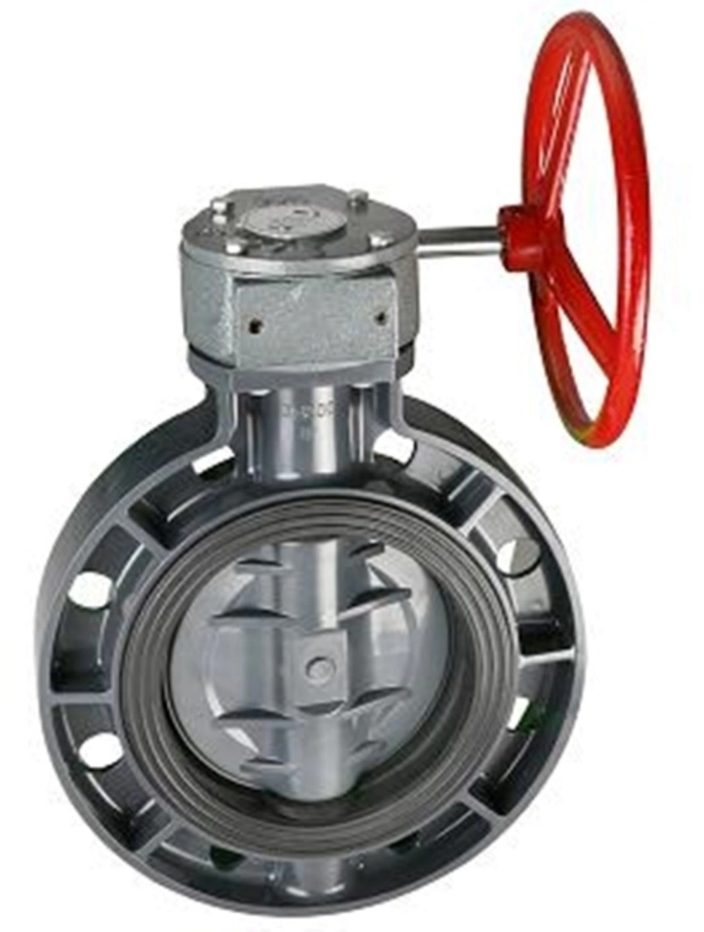 High Quality PVC Wafer Worm Gear Butterfly Valve Plastic CPVC Handle Flanged Butterfly Valve Lever UPVC Non Actuator Industrial Control Electric Butterfly Valve