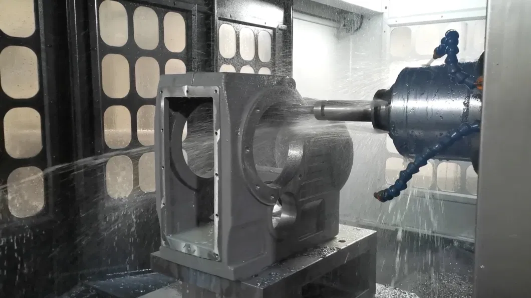 R Series Foot Mounted Coaxial Gearbox with Variable Frequency- Braking Motor with Flange Connection