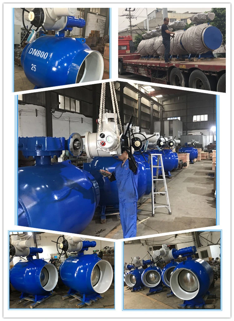 Monoblock Ball Valve with Electric Actuator Manual Actuated, Position Indicator Natural Gas Medium Full Bore