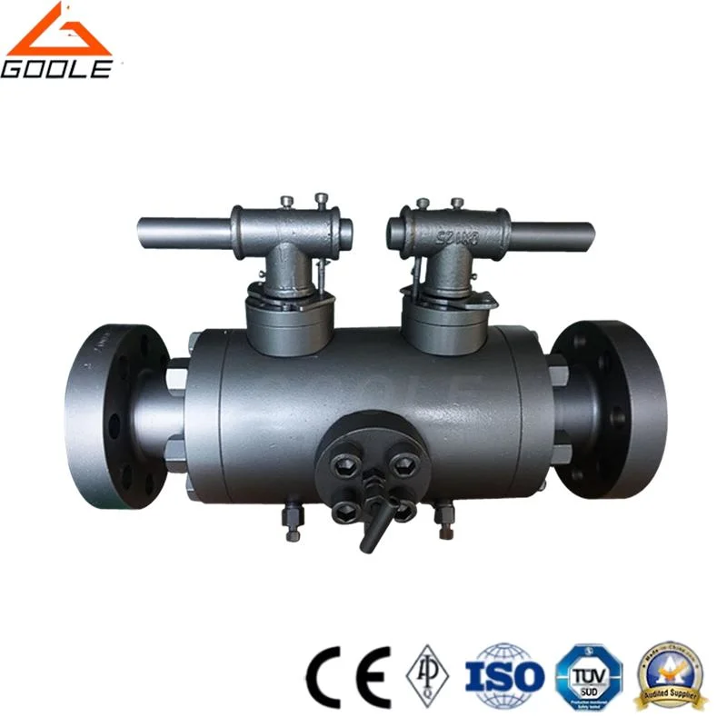 Gear Operated A105/ Lf2/F304L/F316L Forged Steel Dbb Valve / Double Block &amp; Bleed Valve / Dbb Ball Valve