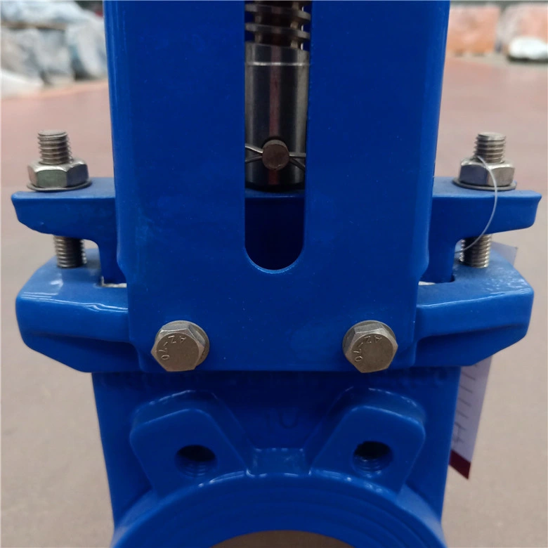 Soft Seal Resilient Seat Ductile Iron Pn10 Knife Gate Valve with Hand Wheel