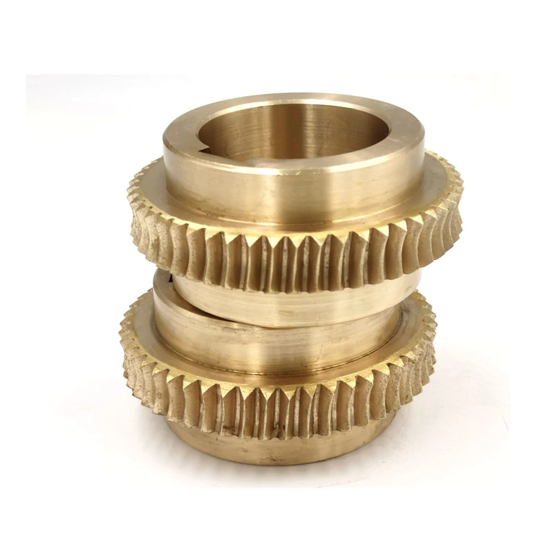 Custom Metal Brass Bronze Globoid Double Envelope Worm Gear