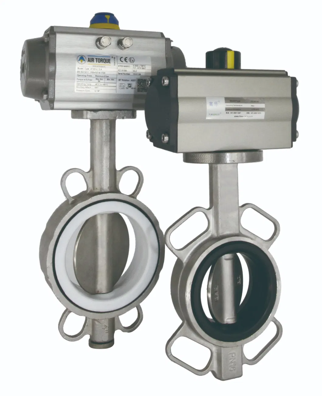 Electric Pneumatic Actuated Control Butterfly Valve