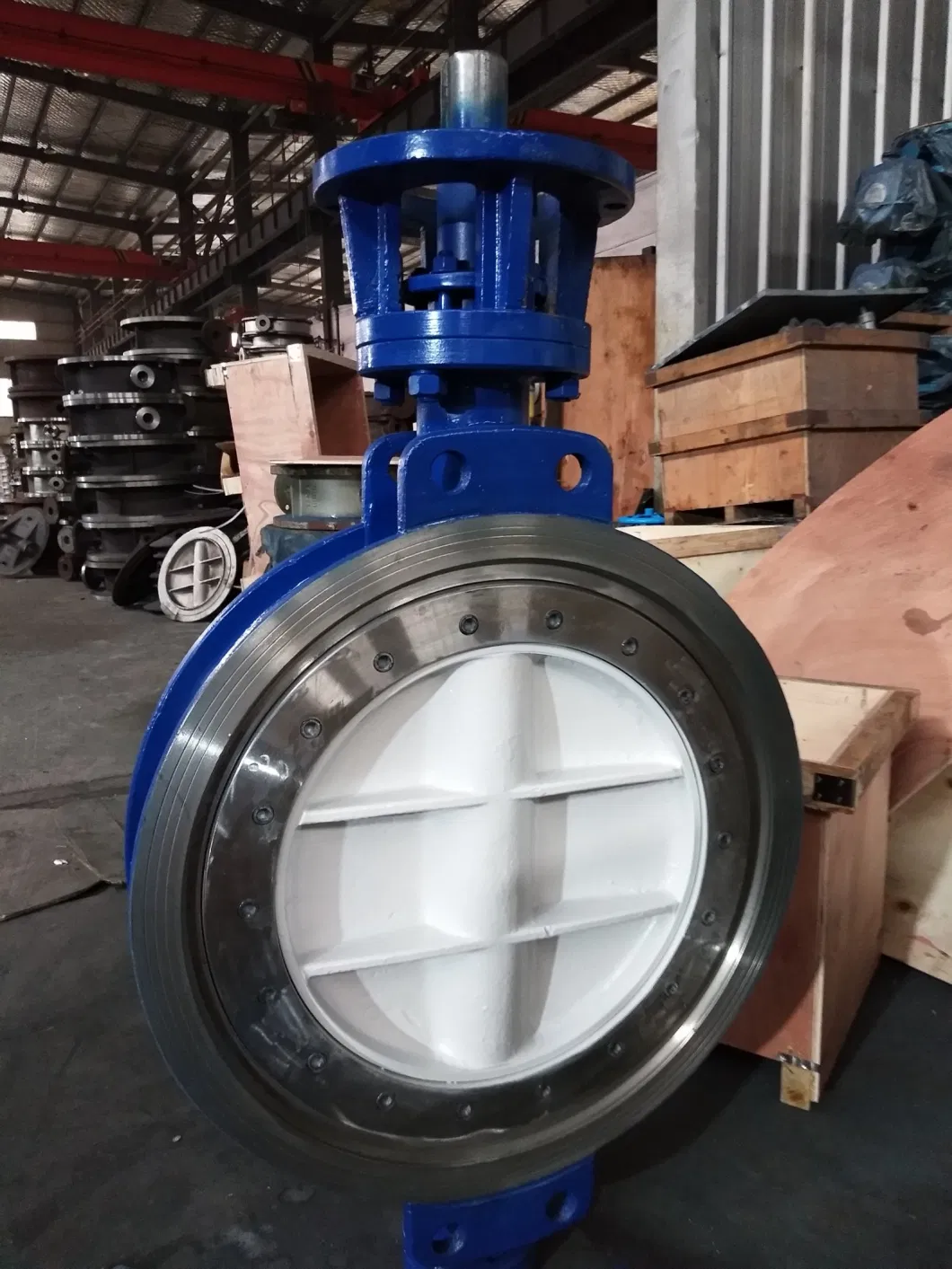 Supply Manual Cast Steel to Clamp and Hard Seal Three Eccentric Butterfly Valve Triple Eccentric Hard Seal Worm Gear Driven Wafer Butterfly Valve D373h DN200