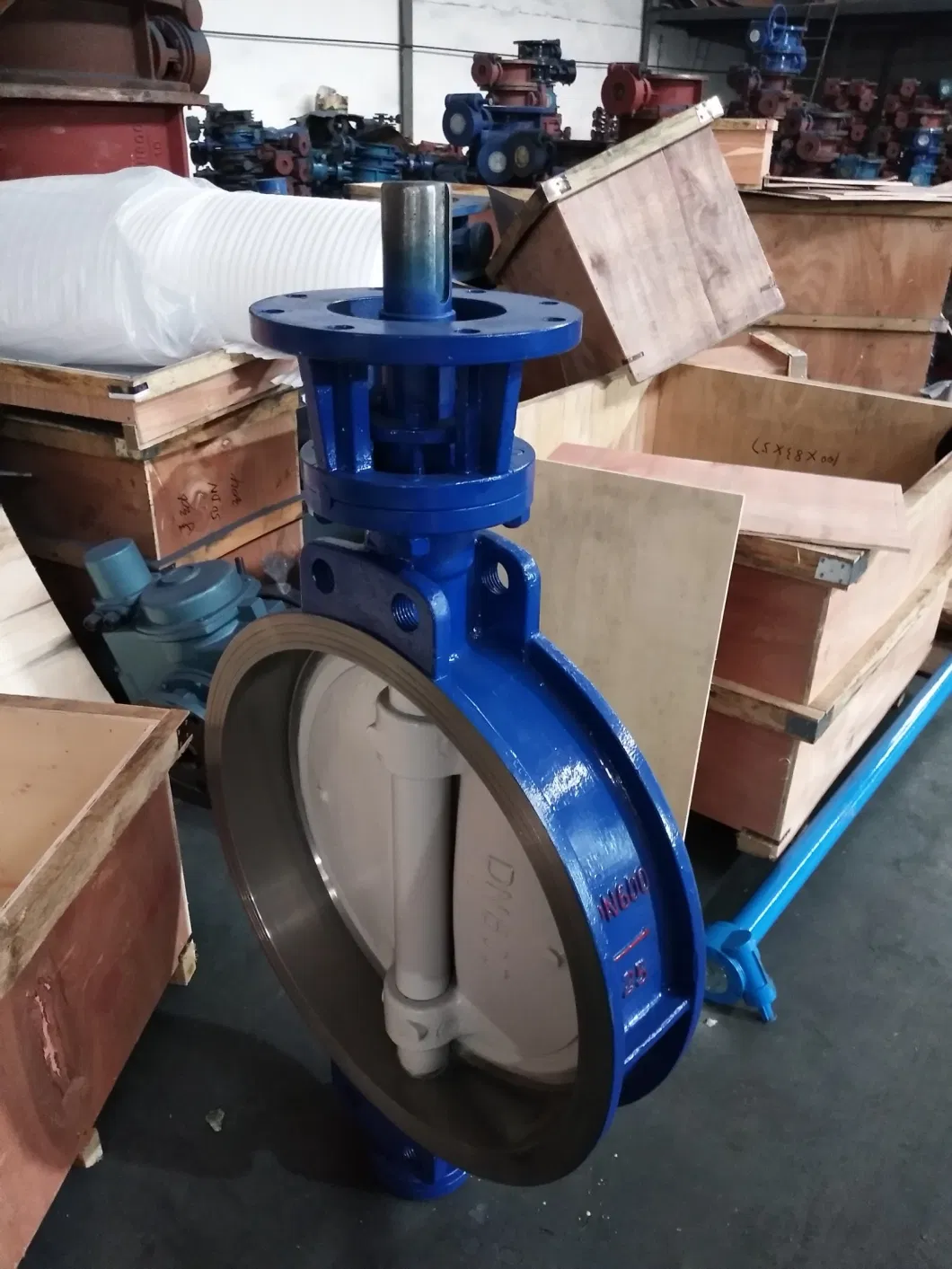 Supply Manual Cast Steel to Clamp and Hard Seal Three Eccentric Butterfly Valve Triple Eccentric Hard Seal Worm Gear Driven Wafer Butterfly Valve D373h DN200