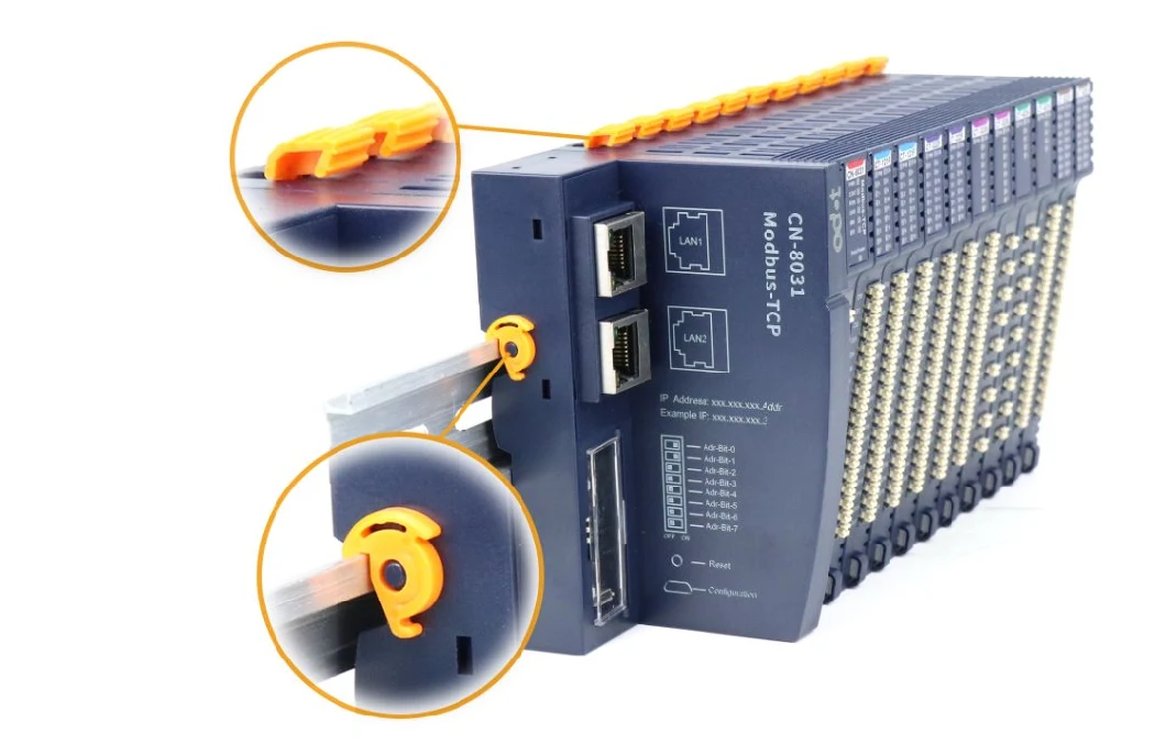 Remote Profinet I/O Network Adapter for PLC, 32 Io Module Slots Extensible, Input &amp; Output Max 1440bytes, Support No Mrp Redudancy