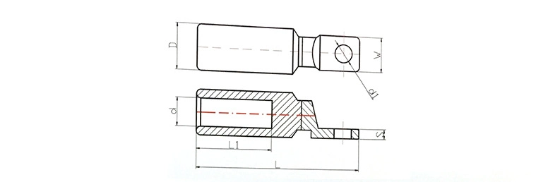 Tinned Copper Crimping Cable Terminal Lug Electrical Battery Tube Ring Crimp Terminal Connectors