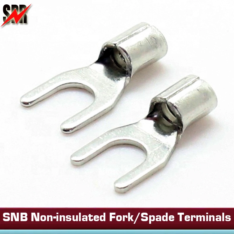 Snb Series Copper Non-Insulated Fork/Spade Terminals