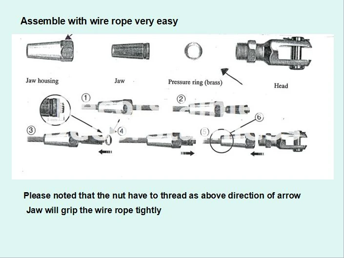 Stainless Steel Welded Swageless Fork Terminal