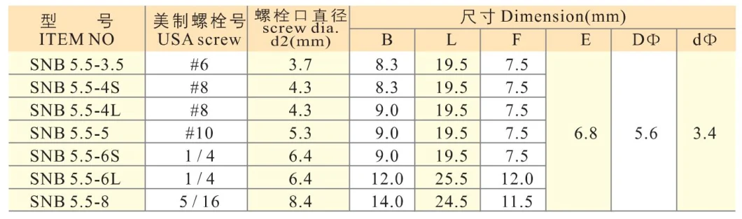 OEM Tu Type Non-Insulated Crimp Terminal Wire Terminal Furcate Naked Terminal