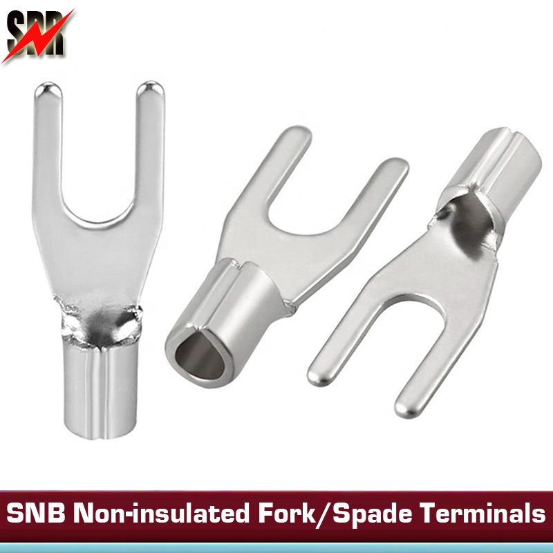 Snb Series Copper Non-Insulated Fork/Spade Terminals