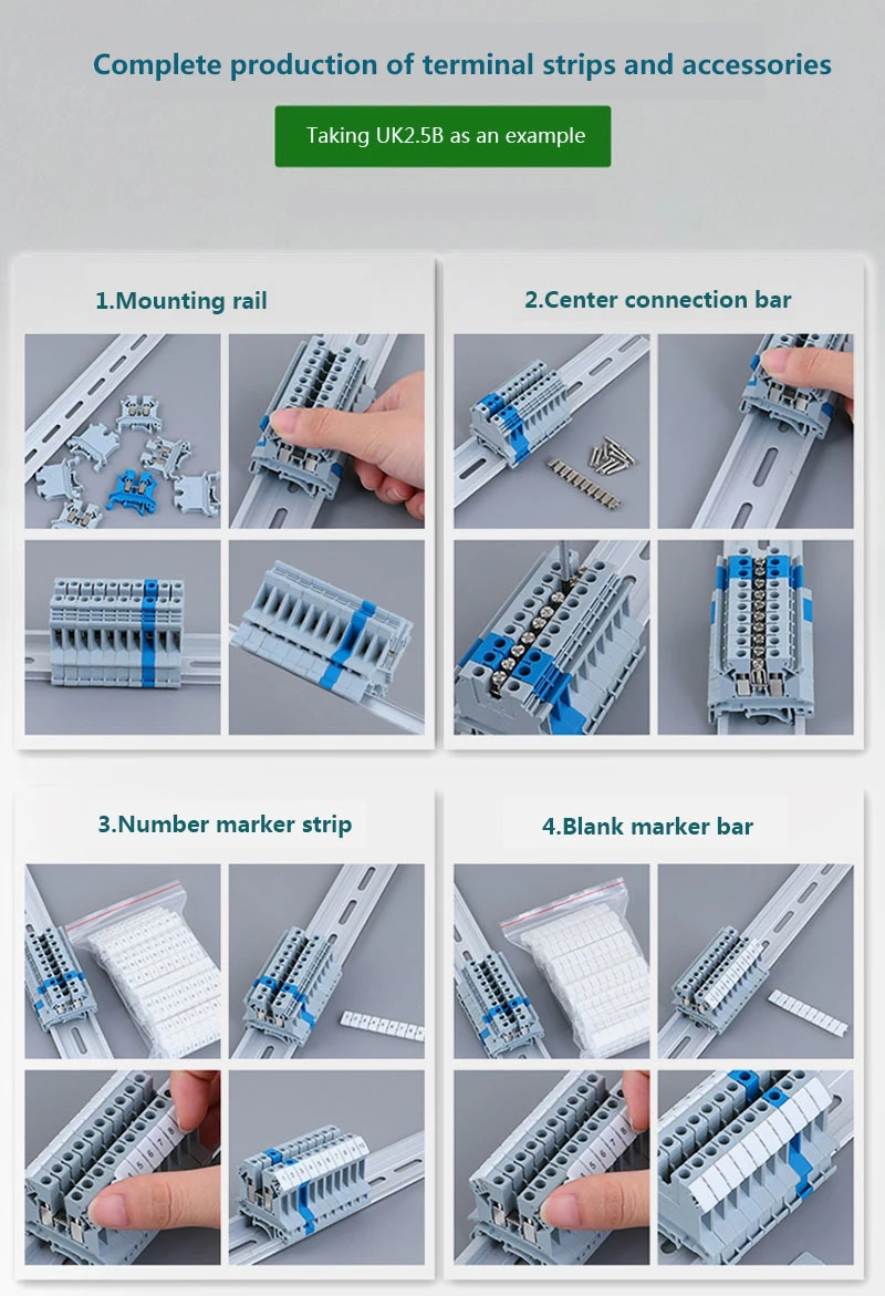 Low Pin UK16n (800V) Voltage Grounding Wire Terminal Block