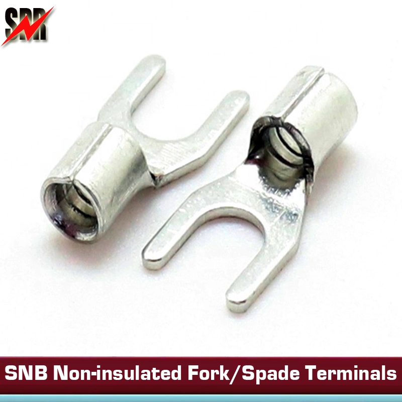 Snb Series Copper Non-Insulated Fork/Spade Terminals