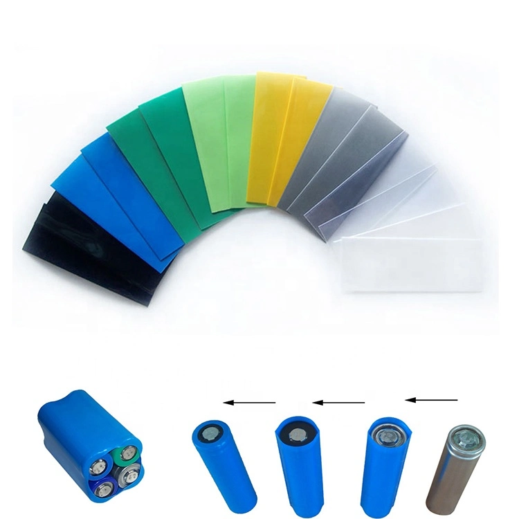 350mm Width 18650 Lithium Battery Film Wrap PVC Heat Shrink Tube Sheath Cover Insulated Cable Sleeve Pack Protection Blue Black