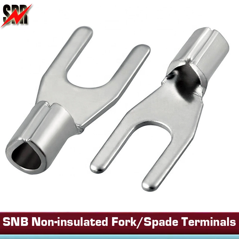 Snb Series Copper Non-Insulated Fork/Spade Terminals