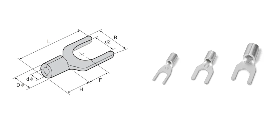 Electrical Crimp Terminals Cable Connectors Automotive Household Connectors U/Y Type Connector U Lug