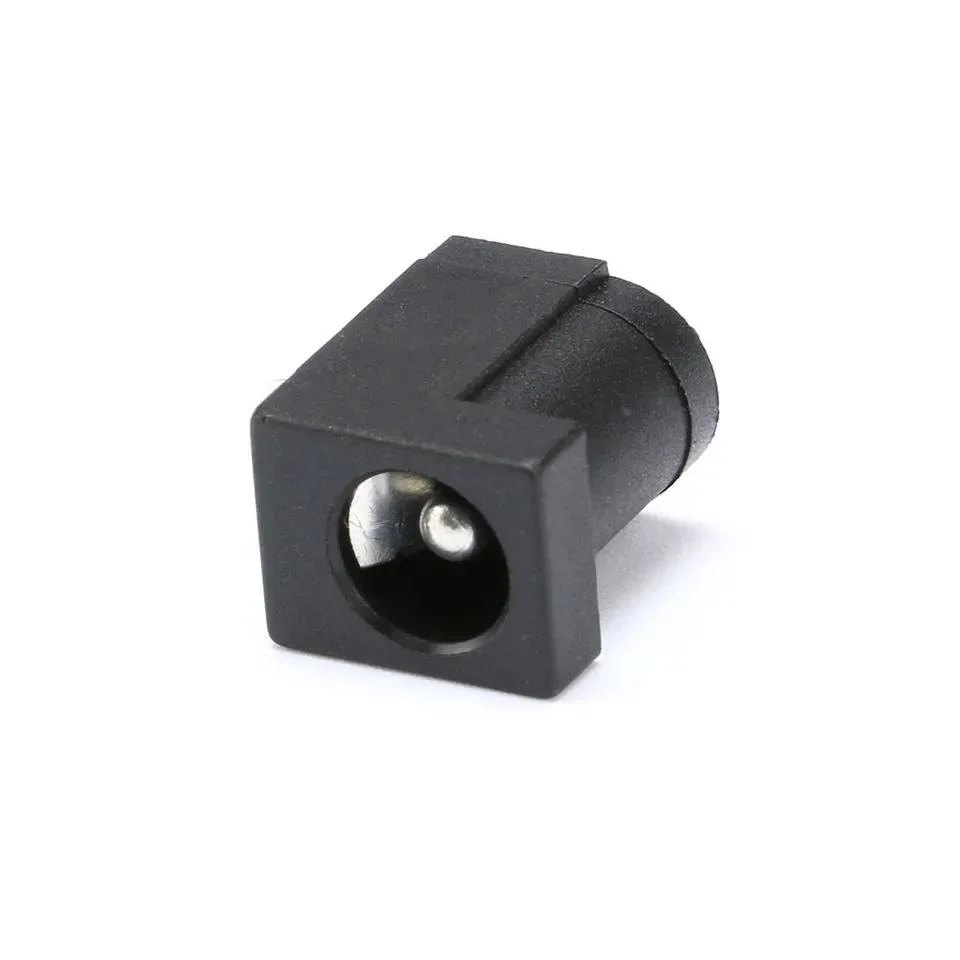 5.5X2.1mm DC-005 Black DC Power Jack Socket DC Connectors Supply Barrel-Type Right Angle PCB Mount Terminal