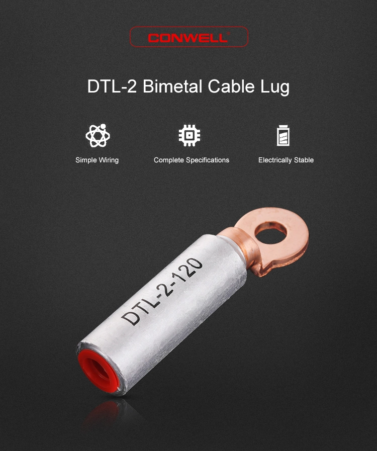 Round Ring 16mm2 Aluminum Cable Lugs Termination Crimp Type