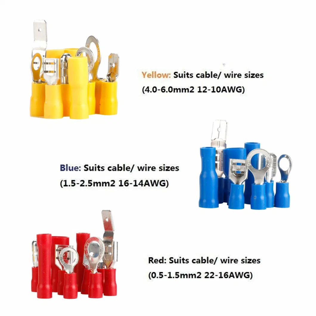 Insulated Electrical Cord End Connectors Wire Fork Terminal