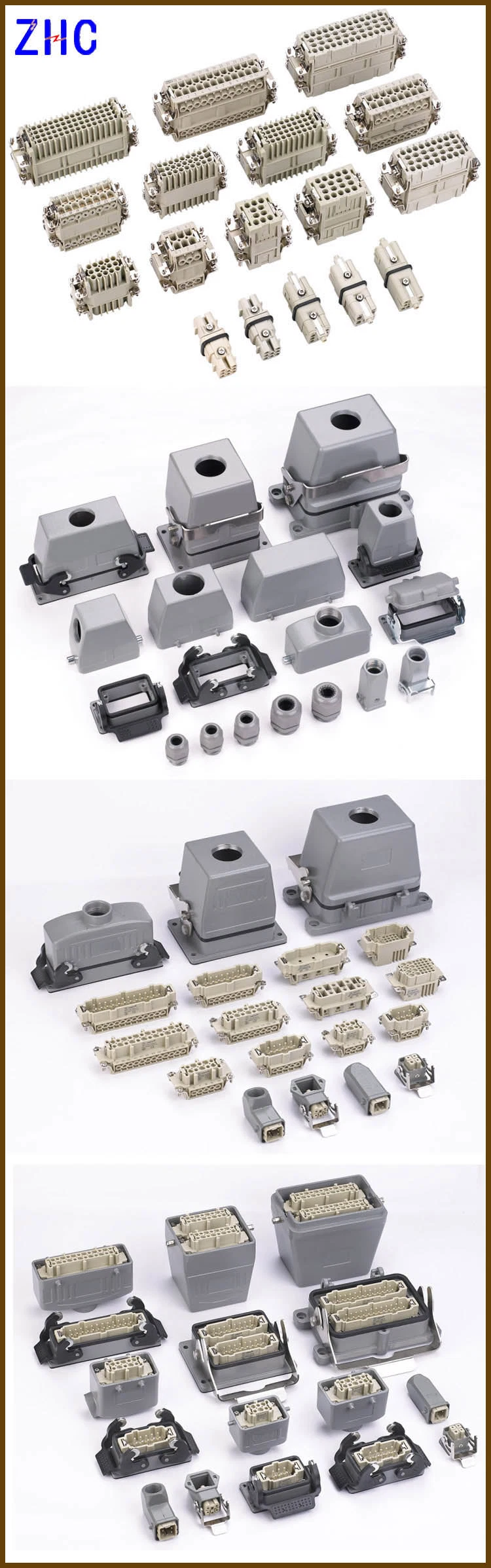 3 Pin 4 Pin Male and Female Heavy Duty Cable Terminal Connector