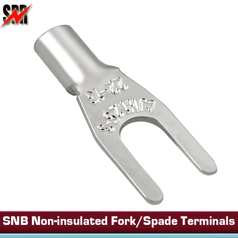 Snb Series Copper Non-Insulated Fork/Spade Terminals