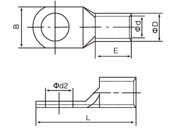 Sc Copper Cable Lug Power Cable End Connector