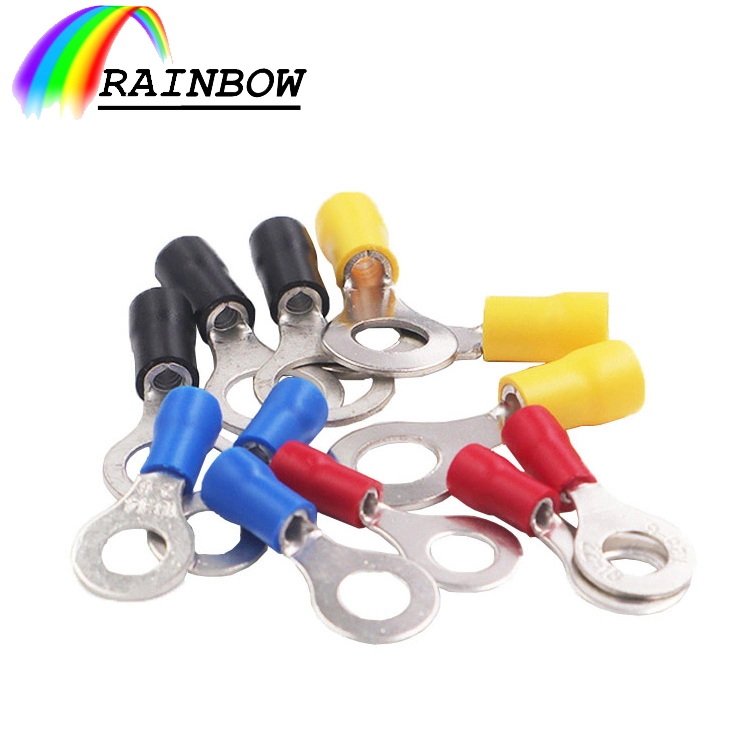 Bottom Price Accessories Yellow/Blue/Red RV Insulated Copper/Brass Cable Lug Electric Crimp/ Pre-Insulated Ring Terminals/Connectors