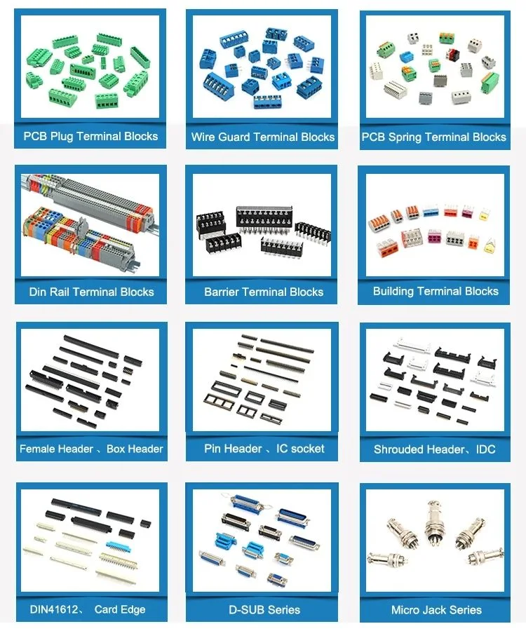 2 Way 3 Way 4way 5way PCB Screw Terminal Blocks 5.0mm 5.08mm Pitch Connector