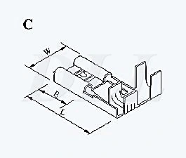 Wiring Harness 250 Flag Terminal Flag Double-Around Terminal