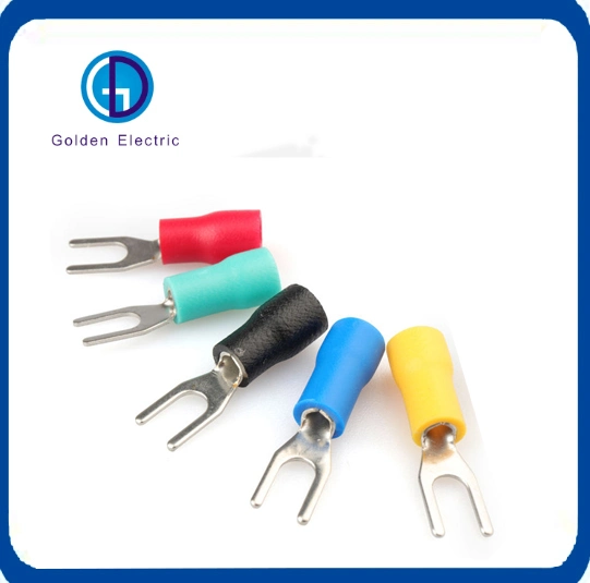 Spade Terminal Fork Sv Block Plastic Solder Sleeve Insulated Cold End Terminal Crimp Wire Connectors