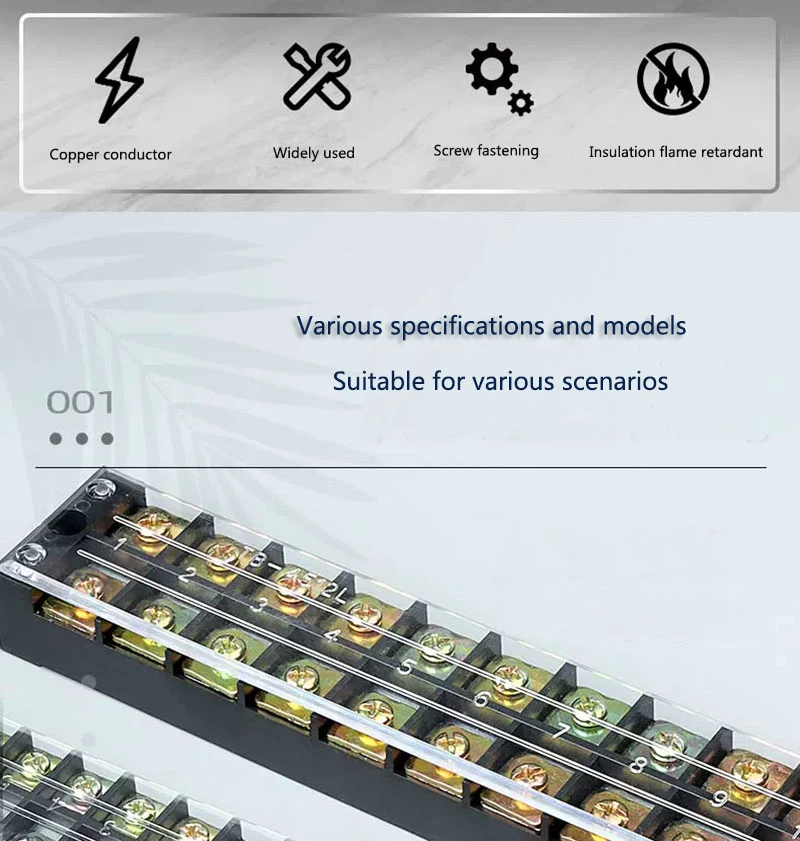 Distribution Box Connector Fixed Terminal Block Tb-4504 Current Terminal