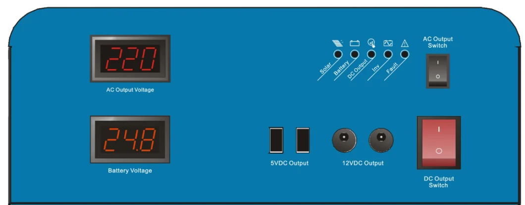 N-St Solar System Power Inverter with Battery